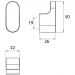 Крючок Emco Flow подвесной 5 см Черный 2775 133 00