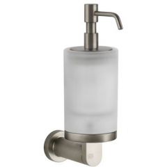 Дозатор для жидкого мыла Gessi Emporio, подвесной, сатинированное стекло, Finox Brushed Nickel, 38815#149