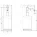 Дозатор для жидкого мыла Gessi Emporio настольный, Finox Brushed Nickel, 38839#149