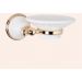 Подвесная мыльница TW collection Harmony керамическая, белая, золото, 106, TWHA106bi/oro
