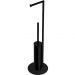 Стойка напольная Colombo (Коломбо) Mini с держателем туалетного ерша, черный матовый, B4018.NM