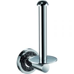 Бумагодержатель Sanibano Ebano вертикальный, цвет хром-кристаллы Swarovski black H2014/12B