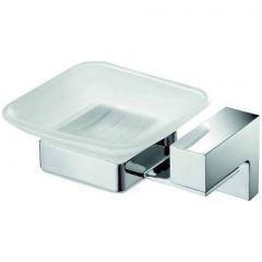 Мыльница настенная стеклянная Sanibano Elegance, цвет хром H8700/15CR
