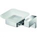 Мыльница настенная стеклянная Sanibano Elegance, цвет хром H8700/15CR