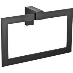 Полотенцедержатель - кольцо Sanibano Elegance, цвет черный матовый H8700/04MB
