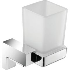 Стакан настенный стеклянный Sanibano Elegance, цвет черный матовый H8700/16MB