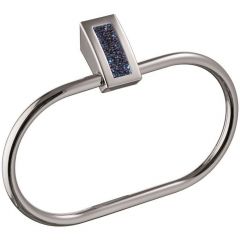 Полотенцедержатель - кольцо Sanibano Estrella, цвет хром-кристаллы Swarovski bermudа blue H9300/04BB