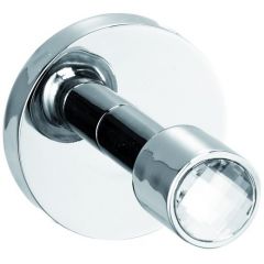 Крючок одинарный Sanibano Sahara, цвет хром-кристаллы Swarovski crystal H9700/09CRС