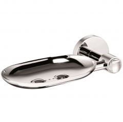 Мыльница настенная металлическая Sanibano Sahara, цвет хром-кристаллы Swarovski crystal H9700/07CRС