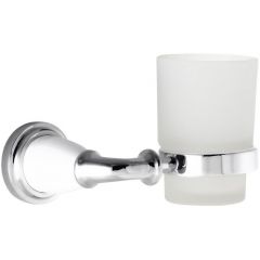Стакан настенный стеклянный Sanibano Zafiro, цвет хром H9900/16CR