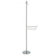 Стойка: 3 крючка под халаты и 3 полотенцедержателя Stil Haus (Стил Хаус) Elite, цвет хром 741(08)