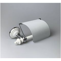 Бумагодержатель закрытый Stil Haus Giuno, цвет хром - белый G11c(03)
