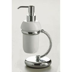 Дозатор настольный керамический Stil Haus (Стил Хаус) Giuno, цвет хром G720(08)