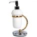 Дозатор настольный керамический Stil Haus (Стил Хаус) Giuno, цвет хром - золото G720(02)