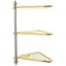 Полка из пластика угловая 3-х уровневая Stil Haus (Стил Хаус) Giuno, цвет золото G693GIUNONE(16)