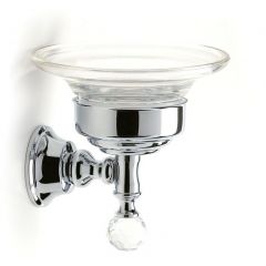 Мыльница настенная стеклянная Stil Haus Smart Light, цвет хром SL09(08)