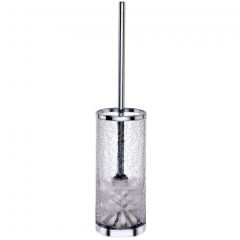 Ершик напольный без крышки Surya Crystal 9х9хh36 см, эффект битого стекла, цвет светлая бронза 6609/SB-CRD