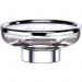 Мыльница на металлическом основании Surya Crystal11,5х11,5хh4,5 см, стекло с эффектом волны, цвет хром 6602/CH-WAV