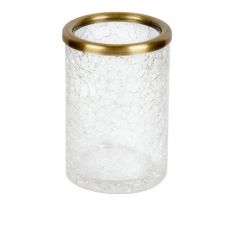 Стакан Surya Crystal 7х7хh10 см, эффект битого стекла, цвет светлая бронза 6601/SB-CRD