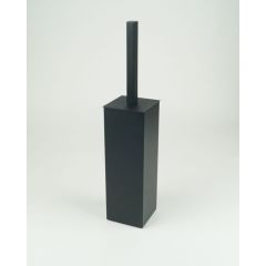 Ершик с крышкой квадратный напольный Surya Metall 7х7хh36,5 см, цвет черный матовый 9620/MB