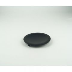 Мыльница на ножках круглая металлическая Surya Metall 11х11 см, цвет черный матовый 9913/MB