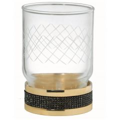 Настольный стакан Богеме Royal Cristal Золото 10931-G-B, Boheme