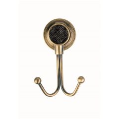 Крючок двойной Богеме Royal Cristal Бронза 10926-BR-B, Boheme ROYALE BLACK BR