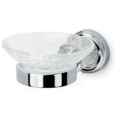 Мыльница Богеме Murano Cristal Хром 10903-CRST-СH, Boheme с микролифтом