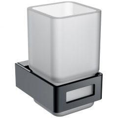 Стакан для зубных щеток Богеме Shine Gun Metall серия Q 10944-SGM Boheme SGM глянцевый грифель глянец
