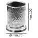 Стакан настольный Богеме AURA_accessories Хром 10252-CR, Boheme