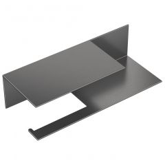 Держатель Богеме c полкой Qubic Gun Metal 10721-2-GM, Boheme GM Графитовый