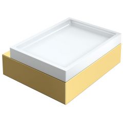 Мыльница Богеме Qubic Gold 10723-G, Boheme