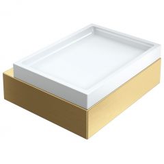 Мыльница Богеме Qubic Золото, Матовое золото 10723-MG, Boheme Matt Gold