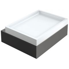 Мыльница Богеме настенная Qubic Shine Gun Metal 10723-SGM, Boheme