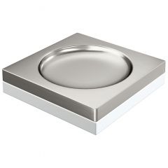Мыльница Богеме дополнительно квадратная Qubic Nickel Brush 10960-NB, Boheme