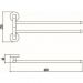 Держатель для полотенец Savol (Савол) поворотный, двойной хром S-008702