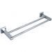 Держатель для полотенец Savol (Савол) прямой, двойной 40 см хром S-409548