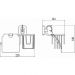 Держатель Savol (Савол) для туалетной бумаги и освежителя Бронза S-L06451