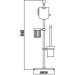 Напольная стойка Savol хром S-0Y650A