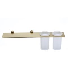 Держатель двух стаканов Savol S-002168C, матовое золото
