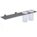 Держатель двух стаканов Savol S-002168Q, графит