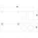 Держатель двух стаканов Savol S-002168Q, графит