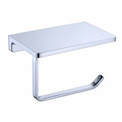 Держатель туалетной бумаги Vieir (Виеир) V5010 с полкой, хром