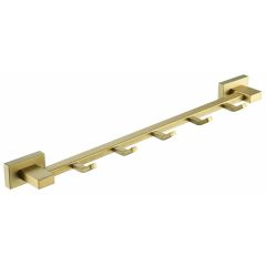Держатель полотенец Vieir (Вьеир) V5016-S с 5-ю крючками, матовое золото