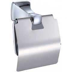 Держатель туалетной бумаги Ceramalux (Керамалюкс) Domino 95407 с крышкой, хром