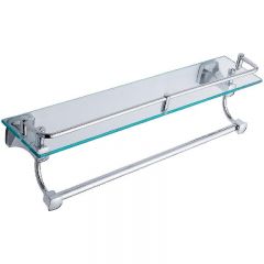 Стеклянная полка Ceramalux (Керамалюкс) Domino 95411, хром