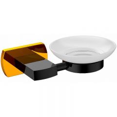 Мыльница Ceramalux (Керамалюкс) Azzuro 95604, черный,золото