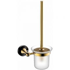 Ершик для унитаза Ceramalux (Керамалюкс) Luxury 57513, черный,золото