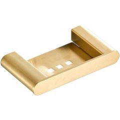 Мыльница Ceramalux (Керамалюкс) Florenzia 63105, золото матовое