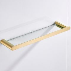 Стеклянная полка Ceramalux (Керамалюкс) Florenzia 63111, золото матовое